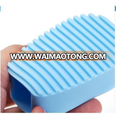 CY177 Mini Candy Colour Wash Board, Silicone Hand-Held Washing Clothes Brush Cleaning Laundry Washboard